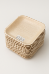 Assiettes de feuilles de palmier carrées jetables écologiques de 8 pouces Vaisselle robuste biodégradable compostable réutilisable 5000PACK - Product Image 4