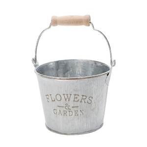 Ensemble de 3 jardinières rondes en acier galvanisé de qualité supérieure, seaux à fleurs en métal, décoration de jardin à domicile - Product Image 2