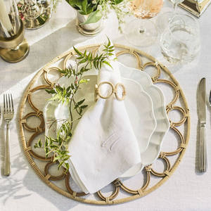 แผ่นรองจานหวายทำด้วยมือหลากสีสำหรับตกแต่งโต๊ะ2025ใหม่ - Product Image 4