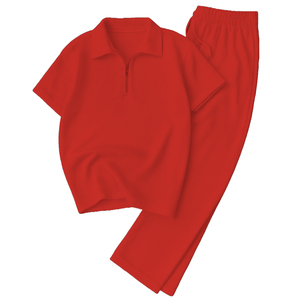 Nouveaux ensembles de pyjamas et shorts de nuit de qualité supérieure personnalisés Fabricant de shorts à revers imprimés personnalisés pour femmes Loungewear Women Pj Set - Product Image 1