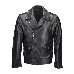 2024 Best Sale Men Leather <b>Jacket</b> Men <b>Slim</b> <b>Fit</b> Fashion Leather <b>Jacket</b> for Men Product for Sale - Product Image 4