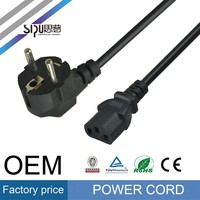 SIPU Europe C7/C14/C13 Cordon d'alimentation secteur avec gaine en PVC pour ordinateur PC et moniteur Type d'extrémité femelle IEC