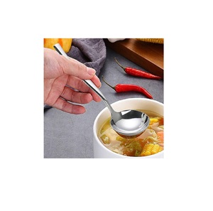 ช้อนสแตนเลสเครื่องครัวช้อนซุปเงินช้อนตักสเตนเลส - Product Image 1