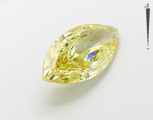 Aniva Jewels ได้รับการรับรอง3.76CT VS1สีเหลืองเข้มเข้มของห้องทดลองเพชรหลวมสำหรับการทำเครื่องประดับ - Product Image 4