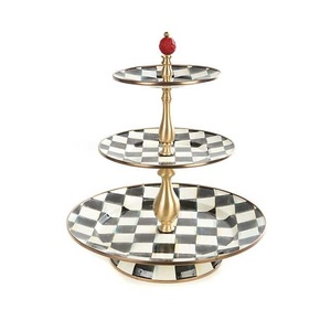 Haute vente gâteau aux fruits support de service support à gâteau en métal Style moderne personnalisé gâteau serveur support à un niveau support à gâteau - Product Image 4