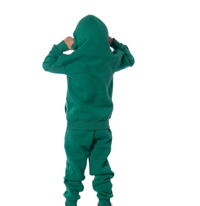 Enfants tenue survêtements personnalisé blanc survêtement deux pièces tenue décontracté survêtement pull à capuche couleurs personnalisées séchage rapide - Product Image 4