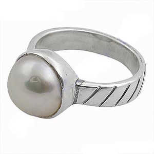 Elegante Anillo de Plata 925 con Perla para Mujer, Joyería de Lujo para Regalo - Product Image 2