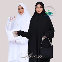 Tenue de prière musulmane de style modeste d'origine indonésienne avec décoration de broderie d'élément de mode simple Prix de gros musulman