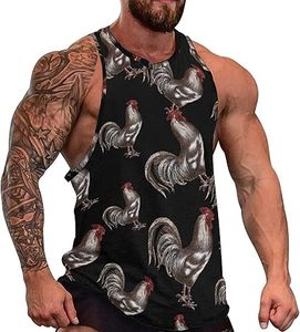Coq hommes Muscle débardeur sans manches entraînement débardeur chemises Gym Fitness t-shirts gilet - Product Image 1