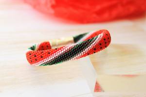 Brazalete de abeja con cuentas hecho a mano-Brazalete para mujeres y niñas - Product Image 4