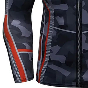 เสื้อรัดกล้ามเนื้อป้องกันการบาดเจ็บสำหรับผู้ชาย เสื้อรัดกล้ามเนื้อสำหรับเล่นกีฬา รุ่นใหม่ รับผลิตแบบ OEM คอกลม แขนยาว - Product Image 5