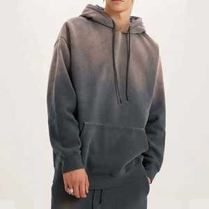 Venta al por mayor por encargo de alta calidad 100% algodón Arco Iris Spray personalizado con capucha mujeres de gran tamaño Tie Dye pulóver con capucha para las mujeres - Product Image 4