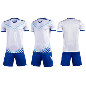 Ensemble de maillots de football personnalisés en gros avec nom de l'équipe personnalisée, uniforme de style football avec lettre imprimée - Product Image 3