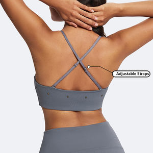 Sujetador Deportivo de Alta Calidad con Soporte Medio, Ajustable, Antibacteriano, sin Costuras Delanteras, Transpirable, para Gimnasio, Yoga, Correr, Fitness - Product Image 2