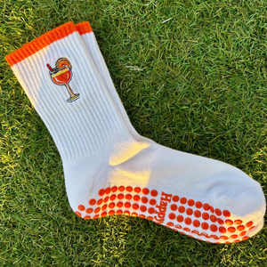 Calcetines de Pilates de Algodón Personalizados con Logotipo de Zumo de Naranja Bordado para Niñas y Mujeres, Fabricante de Calcetines de Yoga con Agarre - Product Image 1