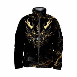 Veste matelassée personnalisée décontractée légère à sublimation unisexe de qualité supérieure imperméable respirante patchwork camouflage - Product Image 1