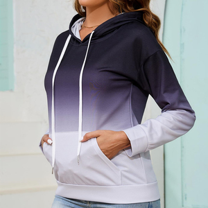 Qualité supérieure à la mode à la mode Tie Dye Hoodie Soloid Couleurs Élégant et confortable Femmes Tie Dye Hoodie - Product Image 6