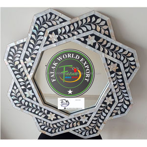 Miroir de luxe en nacre incrusté pour décor à la maison salle de bain salon de Falak World Export - Product Image 2