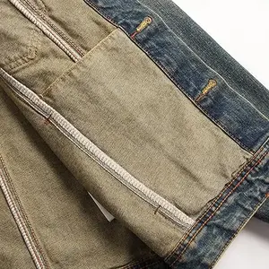 Veste d'hiver en denim de coton de haute qualité pour hommes surdimensionnée Streetwear décontracté Slim Fit Logo personnalisé OEM vente en gros vestes 2025 - Product Image 5