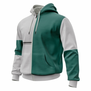 เสื้อมีฮู้ดน้ำหนักเบามีซิปพิมพ์ลายดิจิทัลระบายอากาศได้ดี - Product Image 1