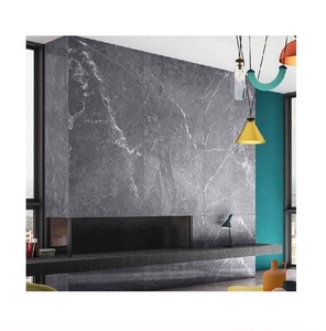 Lớn định dạng 15 mét dày travertine gạch đá cẩm thạch lớn Carrara trắng sứ bóng kết thúc hiện đại phòng tắm sàn <span class=keywords><strong>Dubai</strong></span> gạch - Product Image 1