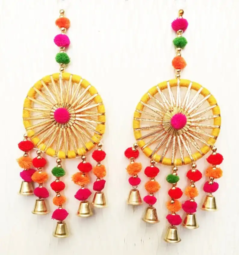 Nhiều Màu Ấn Độ Dream Catcher, thủ công rajasthani cửa tường treo trang trí treo/tường treo trang trí nội thất, Đảng