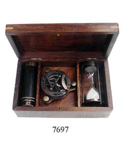 กล่องของขวัญส่งเสริมการขายทางทะเลพร้อมแว่นขยายเข็มทิศกล้องส่องทางไกลชุดของขวัญทางทะเลสำหรับตกแต่งและให้ของขวัญ - Product Image 6