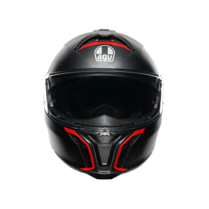AGV casco modulare Tourmodular frequenza opaco Gunmetal-rosso - Product Image 2