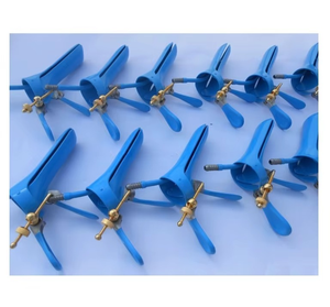 Espéculo vaginal ginecológico de acero inoxidable azul de alta calidad 2026 con aislamiento de aleación y tornillo lateral, tubo de evacuación de humo - Product Image 2