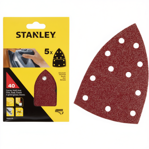 แผ่นกระดาษทรายรูปสามเหลี่ยมแบบหลายชิ้นยี่ห้อ Stanley พร้อมข้อต่อแบบเร็ว - Product Image 2