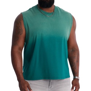 Manufacturer Clothing OEM Tank <b>Top</b> Sleeveless <b>Cropped</b> Boxy Fit Summer Wear Acid Washed Oversized Plus Size Blank Streetwear - Product Image 1