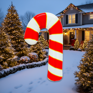 Ballon gonflable en forme de canne à sucre 64x106 cm, décoration de jardin pour les fêtes en plein air - Product Image 3