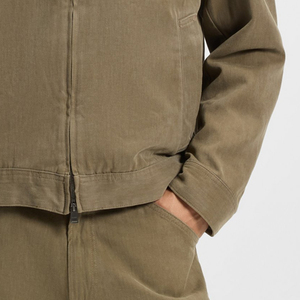 Veste en jean pour homme de haute qualité, décontractée, avec fermeture éclair, design élégant avec logo personnalisé pour les acheteurs en gros à prix avantageux - Product Image 4