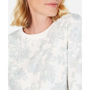 Felpa con Cappuccio Bianca Stampata da Donna Karen Scott, Leggera e di Alta Qualità, Personalizzabile con Ricamo a Lettere, Taglia XS - Product Image 3