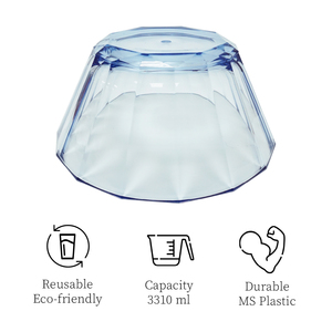 [Holar] saladier en plastique léger réutilisable à rayures élégantes de Taiwan pour les collations et les frites - Product Image 4