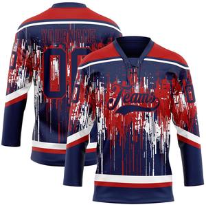 Maillot de hockey personnalisable Impression numérique 100% polyester Séchage rapide Antibactérien Options de nom d'équipe/nombres/nom du joueur - Product Image 1