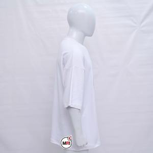 Venta caliente de calidad superior 100% algodón 230GSM pegatinas estampado gota hombro peso pesado Hip-hop de gran tamaño personalizado Unisex camisetas - Product Image 3