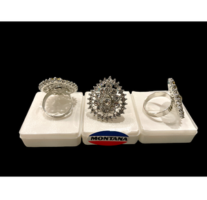 Bague élégante en argent et plaqué or avec incrustation de diamants américains pour les femmes, parfaite pour les mariages, les fêtes et les vêtements quotidiens - Product Image 3