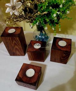 Candelabro de Madera Artesanal, Decoración Premium para el Hogar, Adorno para Espacios Elegantes, Tamaños y Formas Personalizables, Tradebyd - Product Image 1