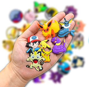 26PCS Pokemon Shoe Charms for Clogs Sandals Decoration POKEMON Charms Buckle Dinosaur PVC Shoe Accessories Kids Gifts - Product Image 1