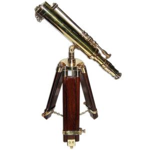 Prismáticos de latón antiguo de alta calidad Diseño vintage único Decoración del hogar Buena calidad Telescopio marino victoriano Funda de cuero - Product Image 2