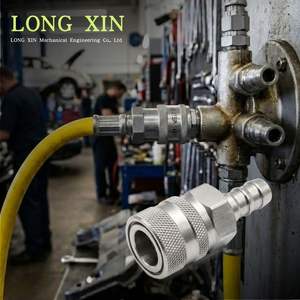 Raccord rapide en acier inoxydable 3/4'' avec raccord cannelé pour tuyau, connecteur haute température/pression (JTSP-34SH) - Product Image 3