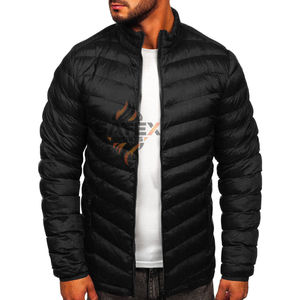 Chaqueta de Invierno para Hombre con Capucha, Impermeable, con Efecto Burbuja, Forro Polar, Cierre de Cremallera, Estilo Urbano, Talla Grande, Nailon Frontal - Product Image 1
