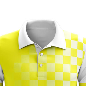 Vente en gros de polos de golf en polyester vierge grande taille pour hommes polos de sublimation pour hommes grande taille sport avec logo personnalisé - Product Image 4