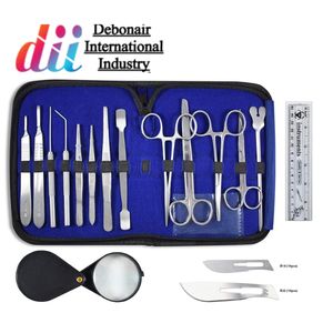 Kit de dissection complet de 36 pièces Outils chirurgicaux certifiés CE pour les étudiants en biologie, anatomie, botanique et vétérinaire de luxe. - Product Image 1