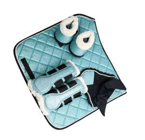 Complete Premium Horse Tack Set with Saddle Pad Leg Boots Ear Bonnet for Large Animal Use by TARIQ MFG CO - Product Image 3