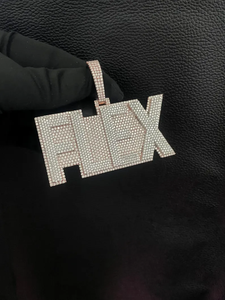Mossanite Diamant Pendentif Personnalisé Bijoux Hiphop Unisexe avec Lettres Logo Bling Bling Style pour Pendentifs et Charmes de Mode - Product Image 3