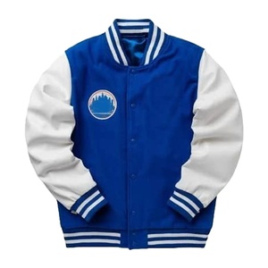 2025 Otoño Invierno OEM logotipo bordado personalizado polar invierno Varsity chaquetas béisbol bombardero cuero Letterman Varsity chaquetas - Product Image 1