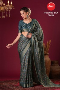 ส่าหรีผ้าไหมโคธาแท้พิมพ์ผ้าบาติกงานฝีมือแบบดั้งเดิมที่อุดมไปด้วยผ้าไหมเรียบงานศิลปะแบบดั้งเดิม - Product Image 2