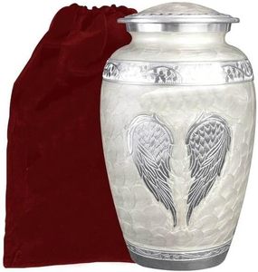 Urna Funeraria Artesanal con Diseño de Paloma para Cenizas Humanas, Urna Conmemorativa para Cremación, 10X5 pulgadas, Negro y Azul Cielo - Product Image 3